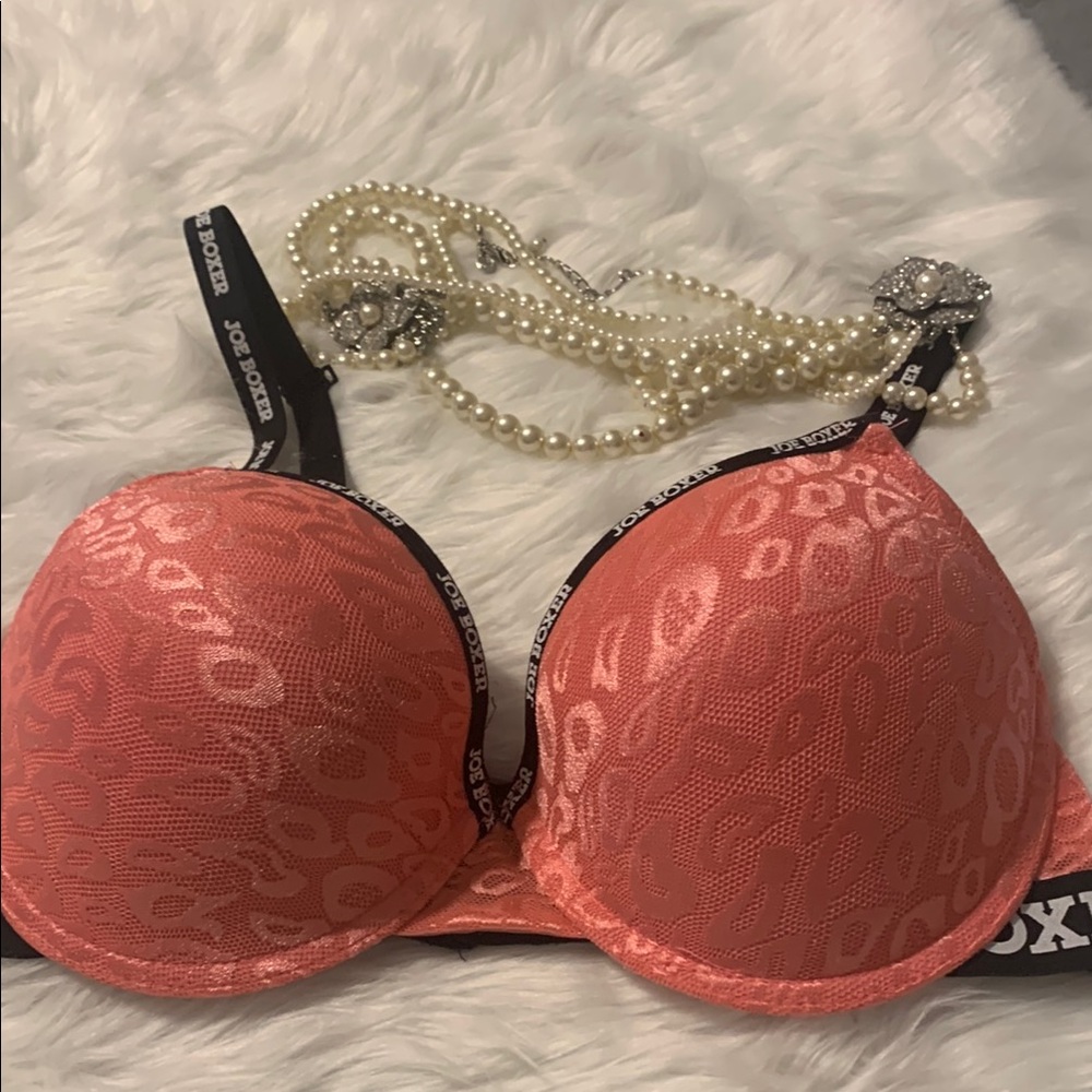 Joe Boxer Pink Padded Bra with Underwire Support